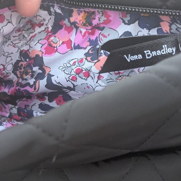 Vera Bradley- Black Ultra Light Hipster Purse with Shoulder Strap-Never Used - Picture 7 of 7